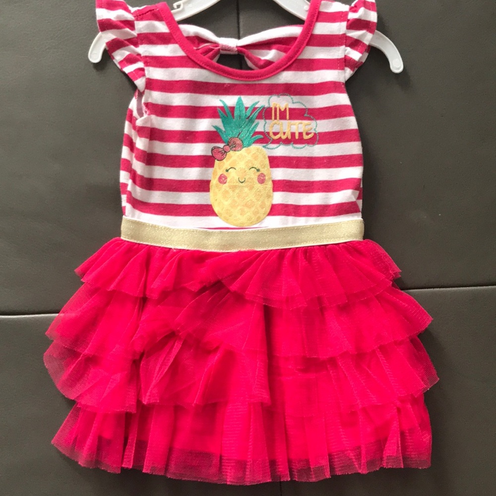 Pink Pineapple Tutu Dress 